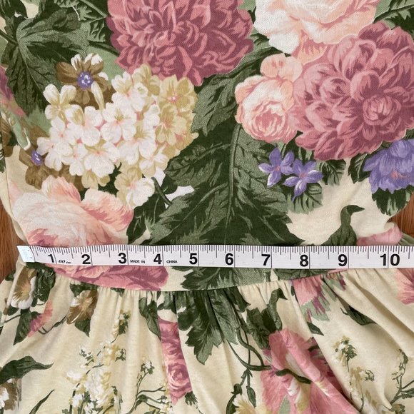 Vtg Expo Petite Floral Dress Fit & Flare Short Sleeve Flowers Garden Party Sz 6 - Picture 14 of 16